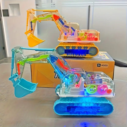 Tanzender und Leuchtender Musik Bagger