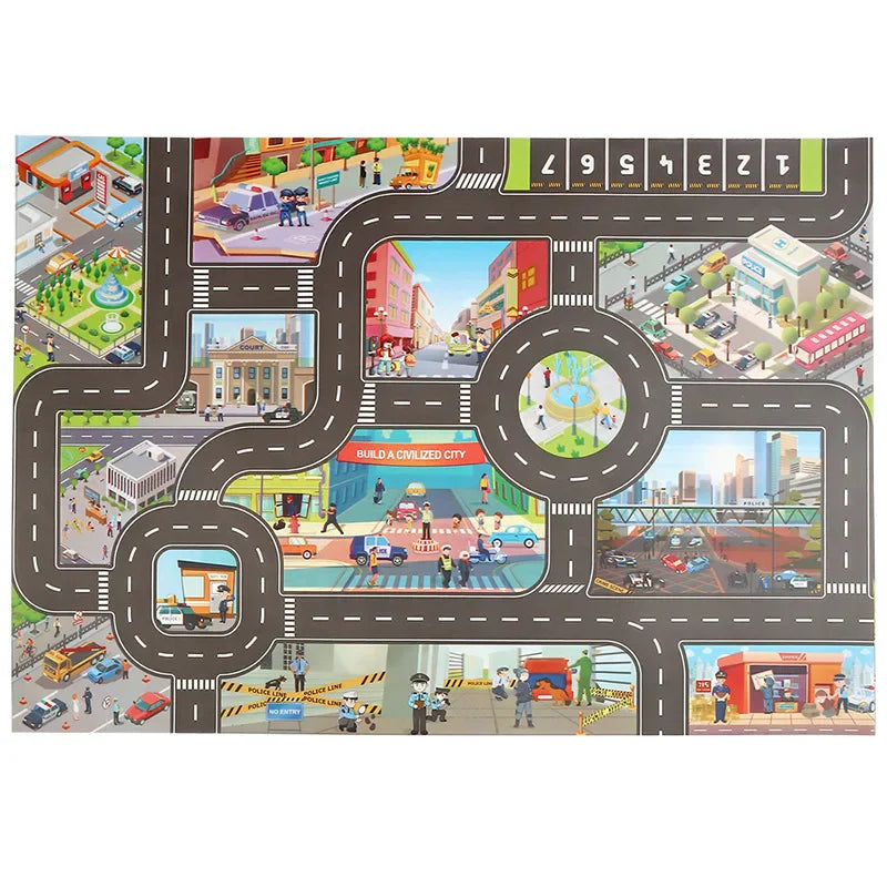 Spielspaß Auf Rädern – Verkehrs-Spielmatte Für Kinder