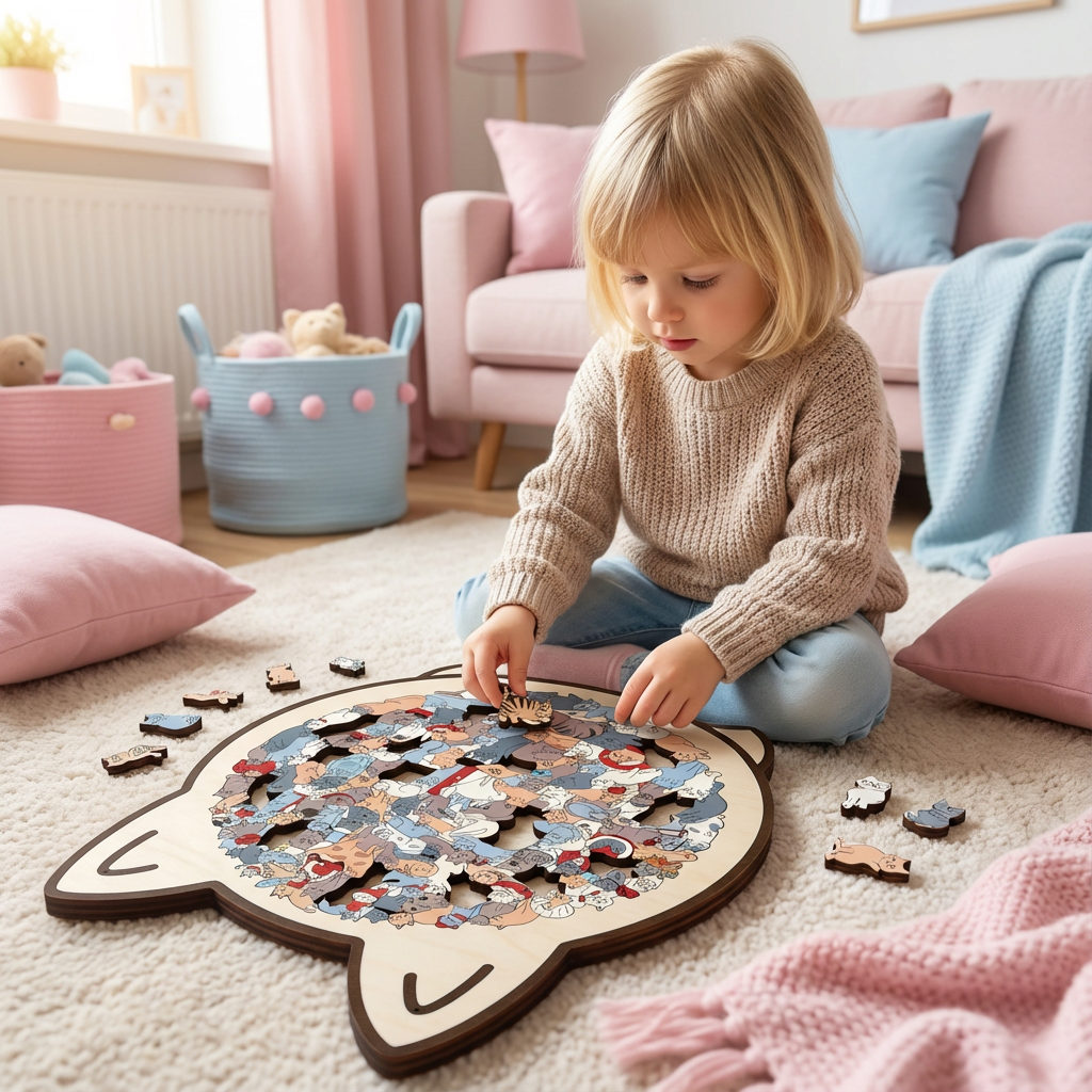 Katzen Puzzle aus Holz