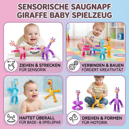 Sensorische Saugnapf Giraffe Baby Spielzeug