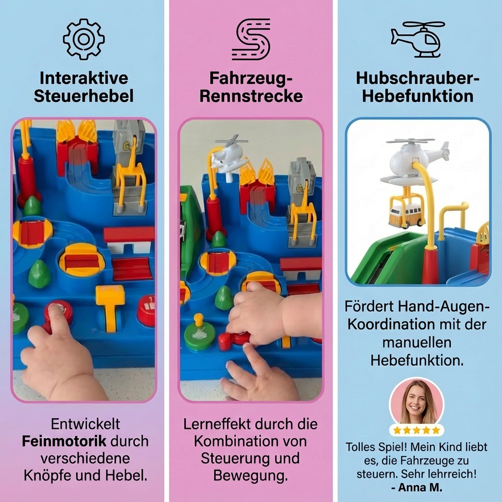 Pädagogisches Fahrzeug Geschicklichkeitsspiel für Kinder
