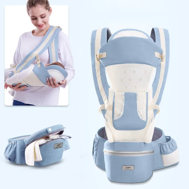Komfortable Babytrage – Ergonomisches Tragetuch mit Verstaumöglichkeit
