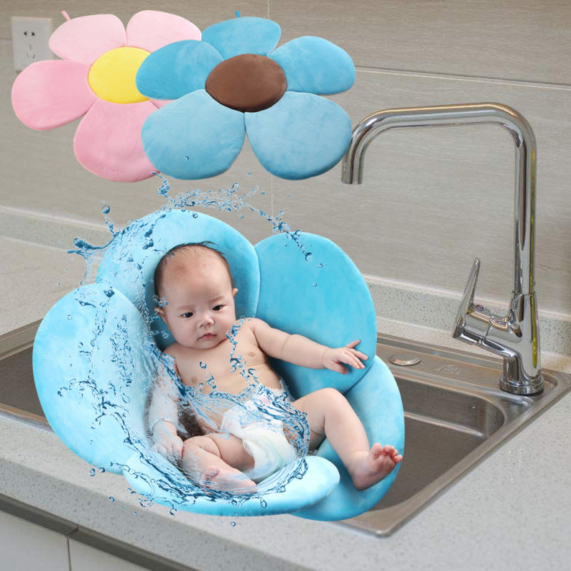 Blumenförmiges Baby Bade­kissen für Spüle & Waschbecken