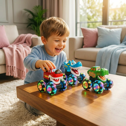 Leuchtende Monstertruck Spielautos