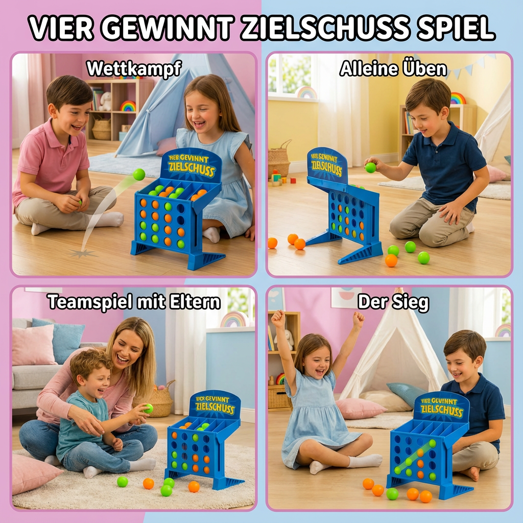 Vier Gewinnt Zielschuss Spiel