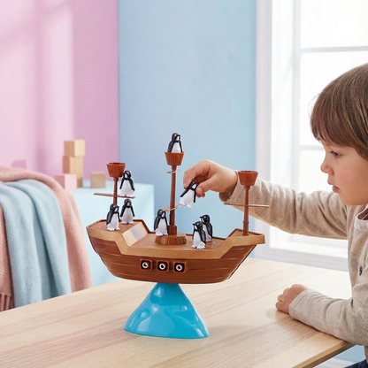 Pinguin Piraten Schiff Gleichgewichtsspiel