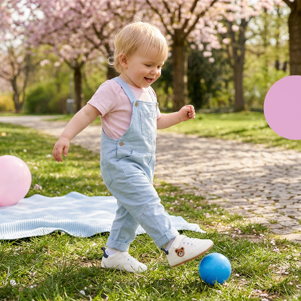 Kleinkind Schuhe im niedlichen Bärendesign