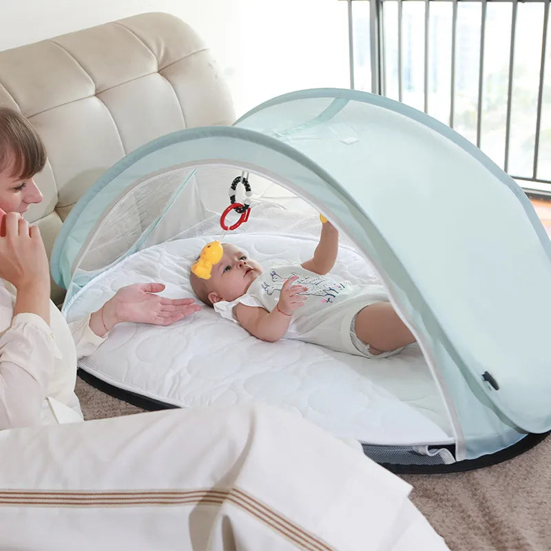 Baby Moskito-Netz – Zusammenklappbares Baby Reisebett und Schutznetz