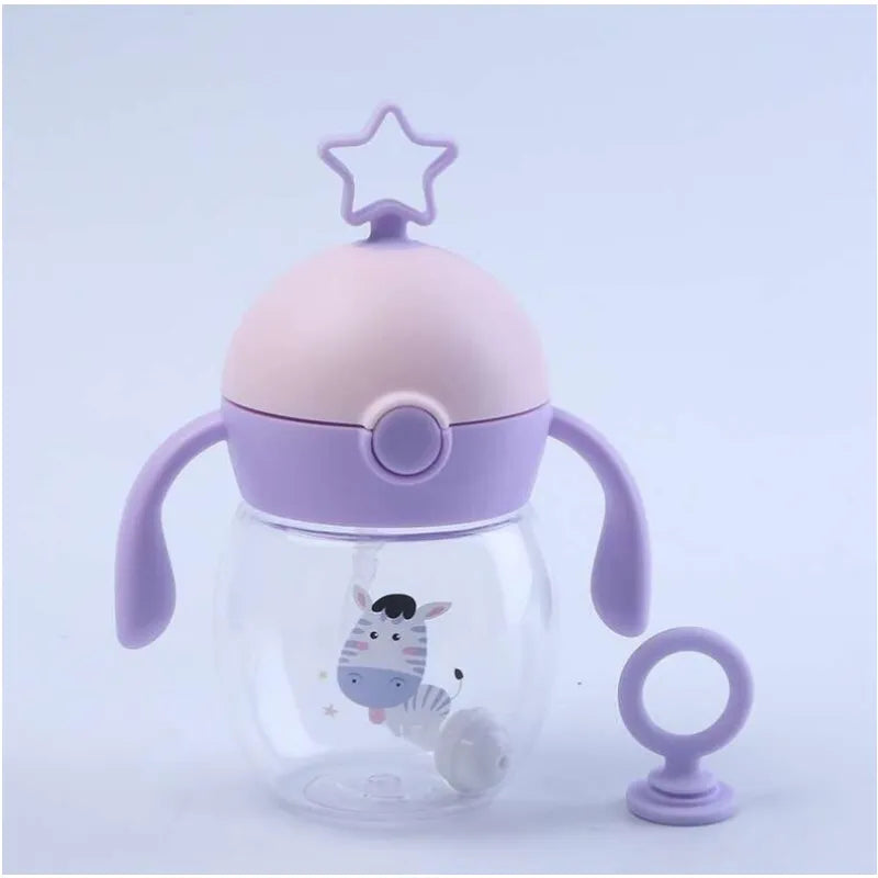 Baby Trinkflasche mit Griff – BPA-frei & Auslaufsicher mit Tiermotiv