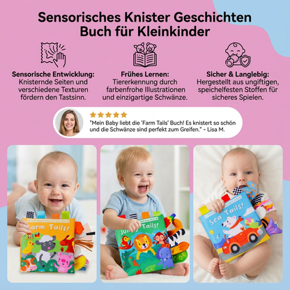 Sensorisches Knister Geschichten Buch für Kleinkinder