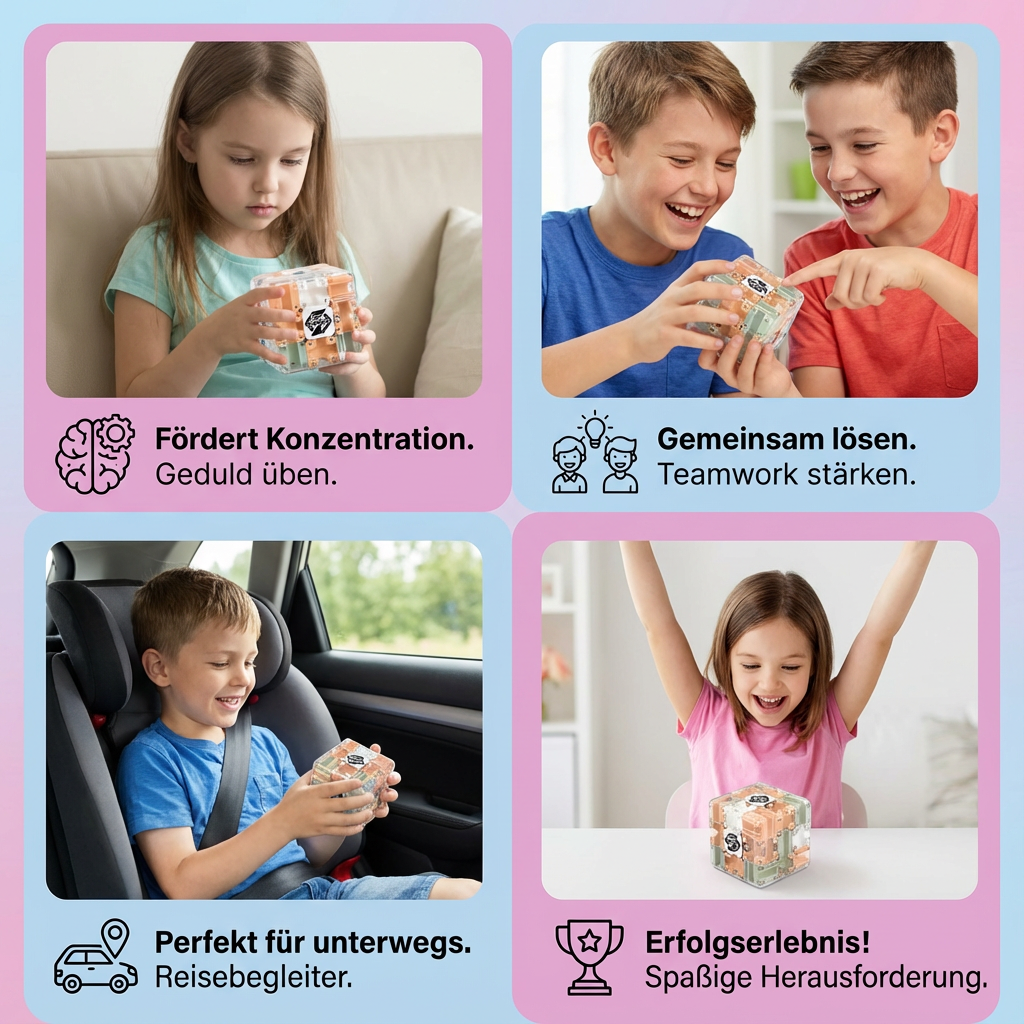 3D Labyrinth Puzzle Würfel