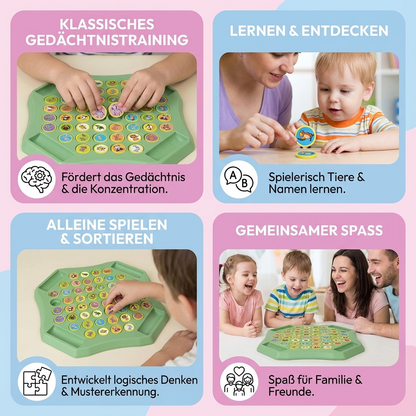Tier Münz Memory Spielboard