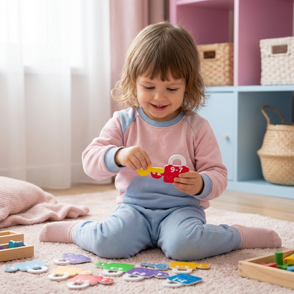 Buchstaben und Mathe Schlösser und Schlüssel Lernspiel