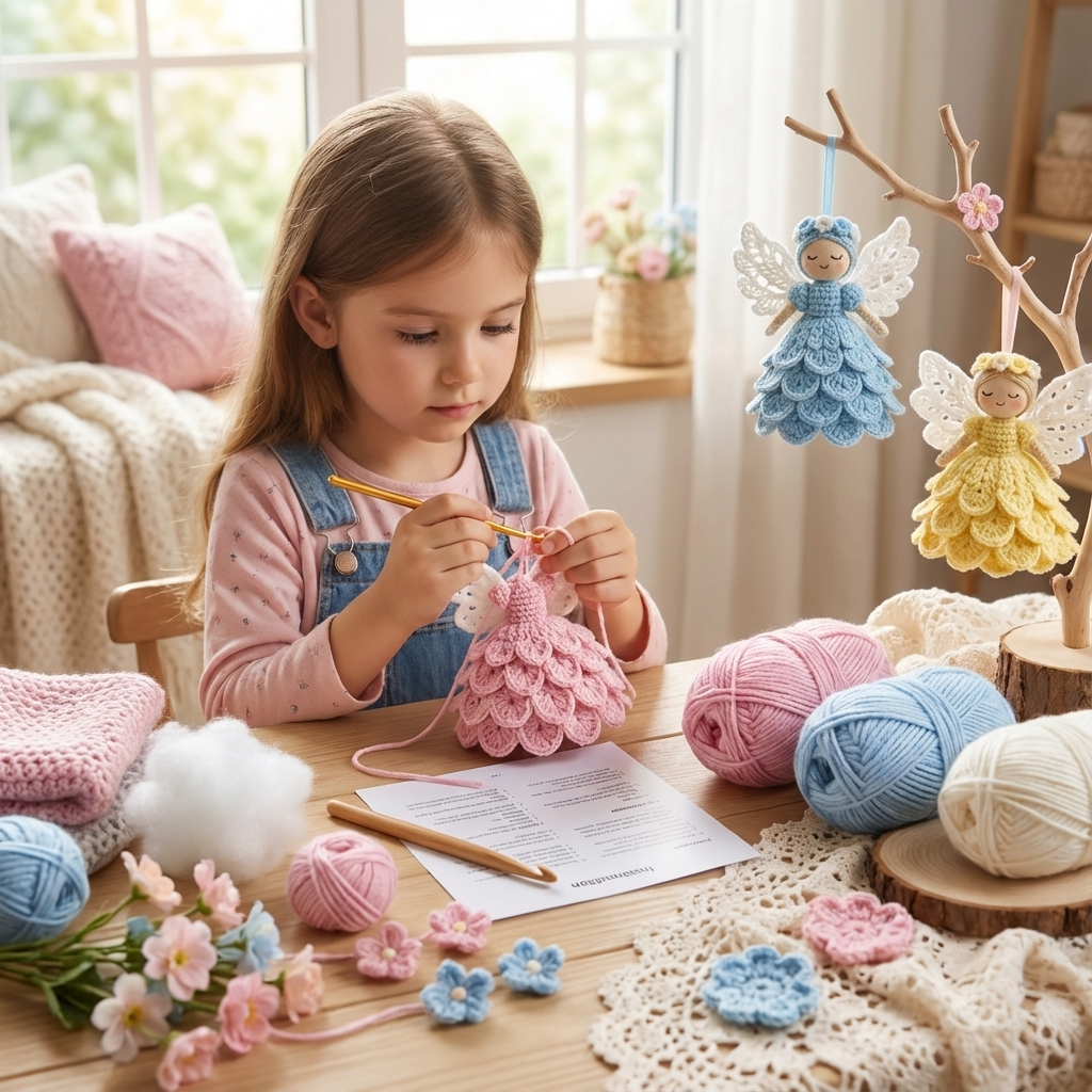 Gehäkelte Engel - Set zum Selber Machen