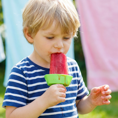 2er-Set Tropfsicherer Eis Halter für Kinder – Kleckerfreier Eisfänger mit Strohhalm