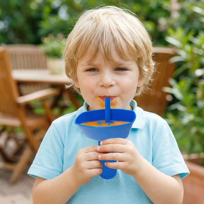 2er-Set Tropfsicherer Eis Halter für Kinder – Kleckerfreier Eisfänger mit Strohhalm