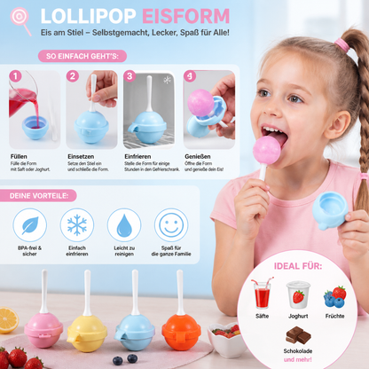 Lollipop Eisform zum selber machen im 4er Pack