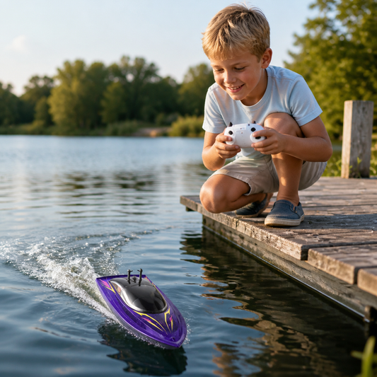 Elektrisches Rennboot für rasanten Wasserspaß im Sommer