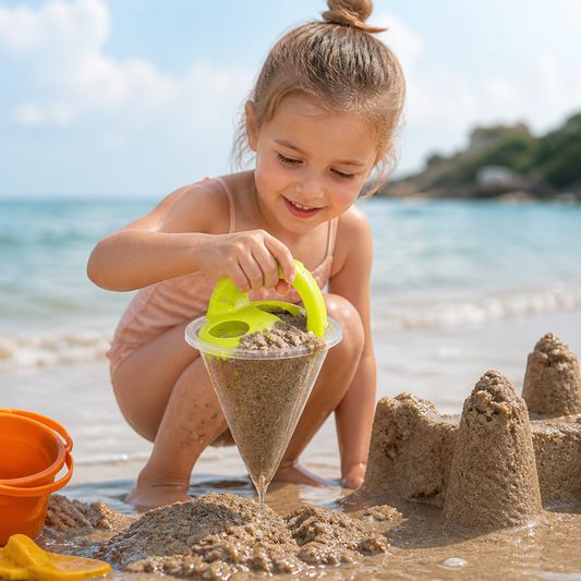 Strand-Trichter-Spielzeug für Kinder