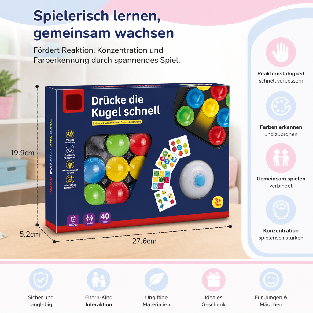 Lernspiel „Familienglockenspiel“ zum Zuordnen von Farbmustern