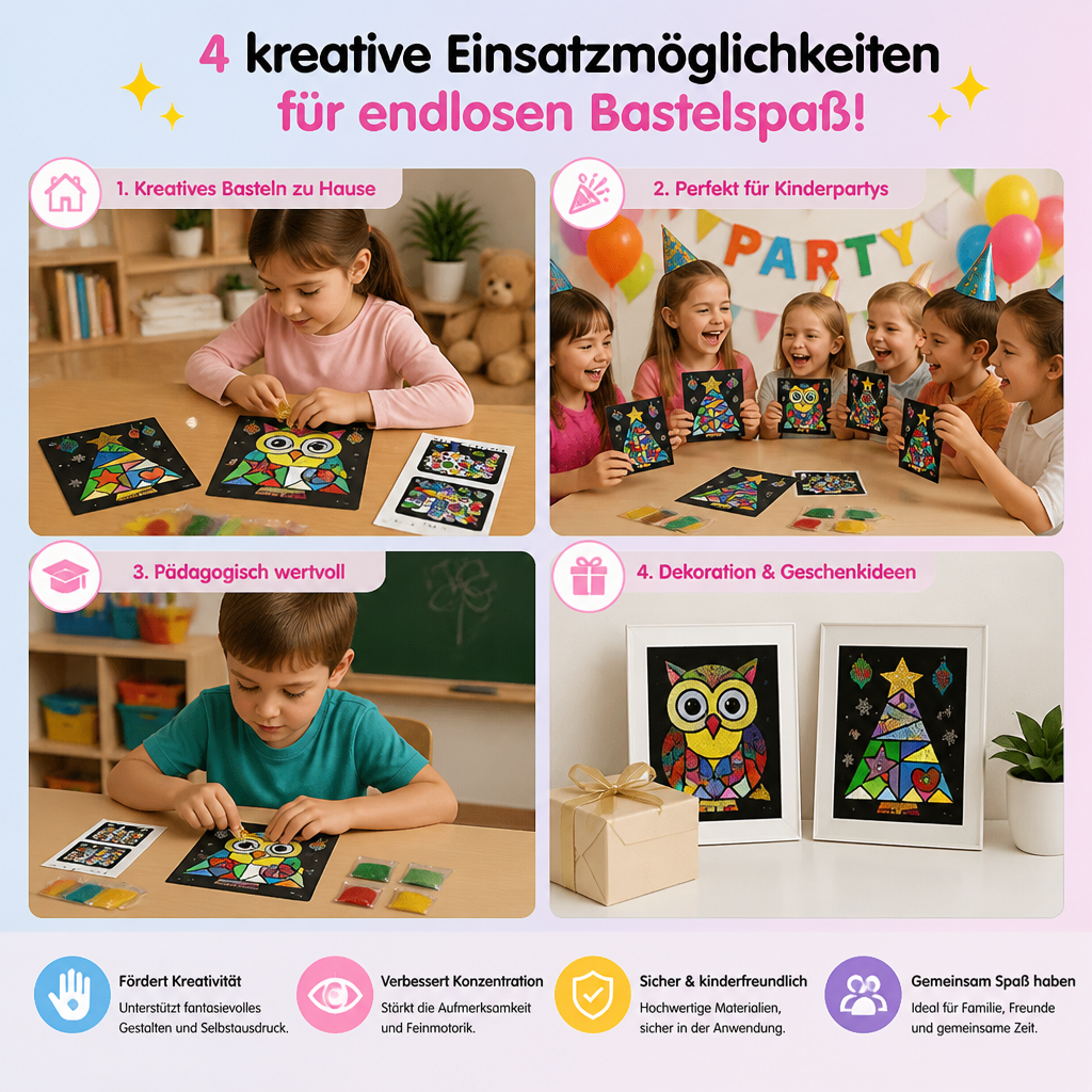 DIY-Folienkunst-Bastelset für Kinder