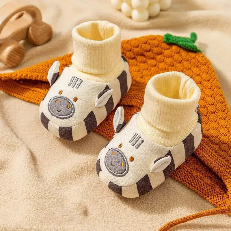 Kuschelweiche Baby-Socken-Schuhe – Warm, Rutschfest & Bequem