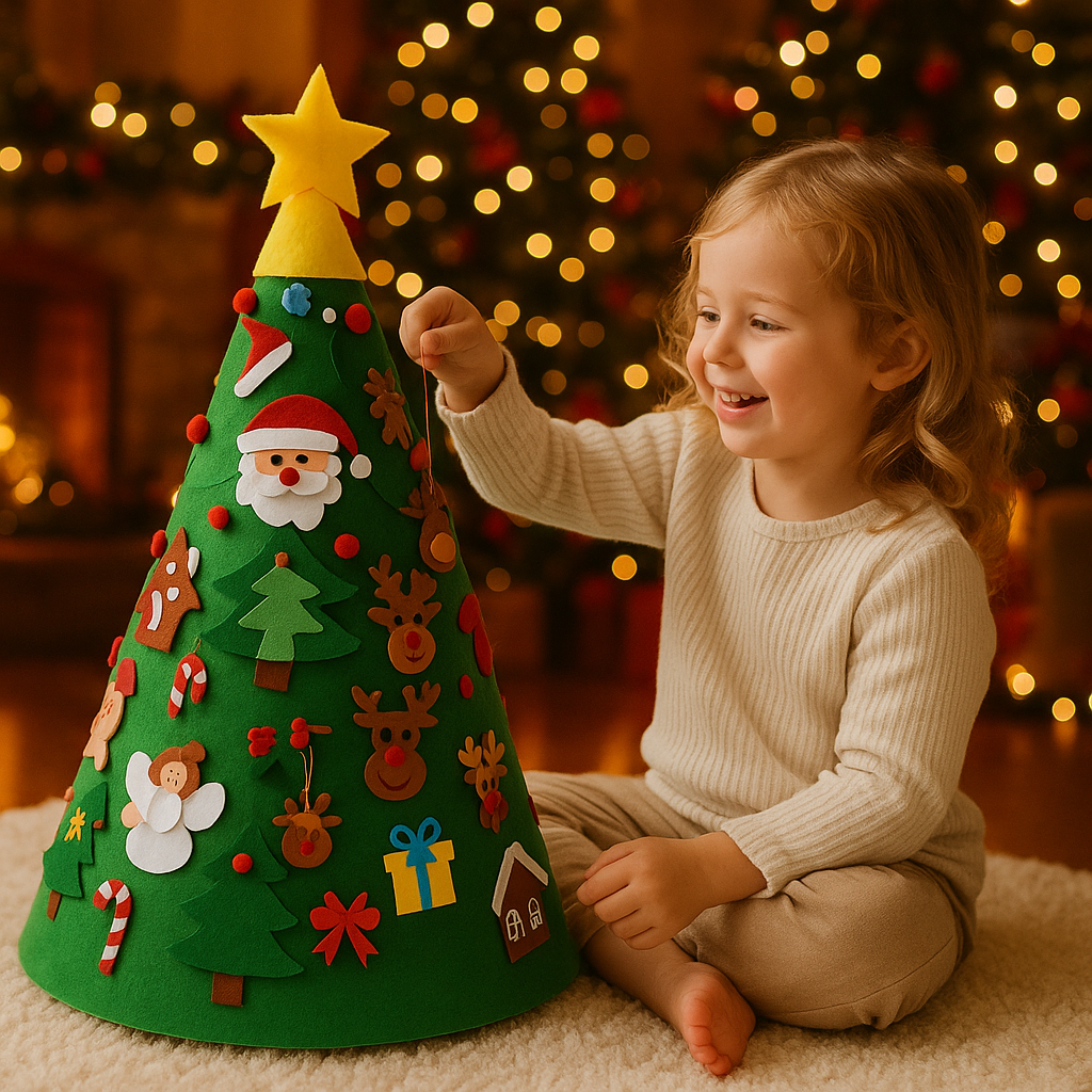 Montessori 3D Filz Weihnachtsbaum