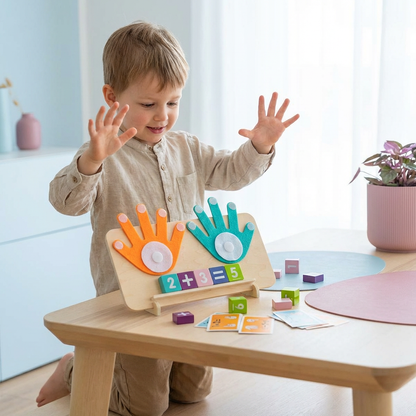 Montessori Zahlen Lernspielzeug – Holz Finger Tracing Board für Kinder