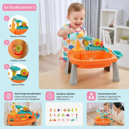 Ergonomisch Erhöhte Kinder-Spielküche mit elektrischer Wasserfunktion