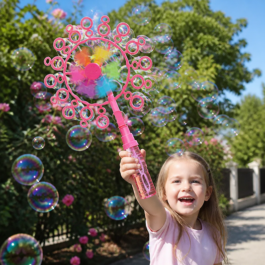 Seifenblasen Spielzeug Set für Kinder mit Windmühlen Design für Spielspaß