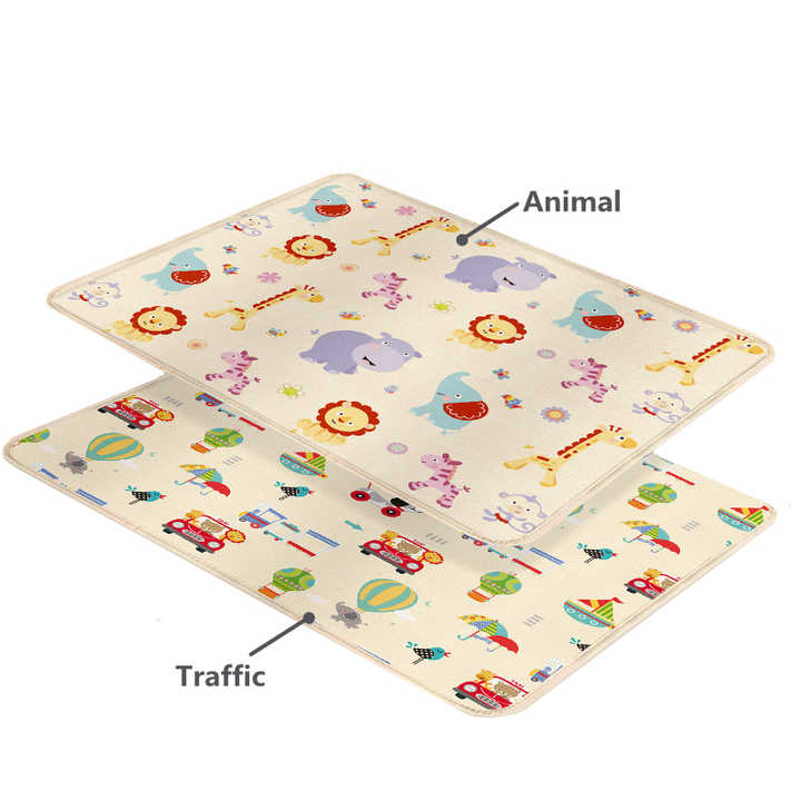 Faltbare Baby-Spielmatte mit buntem Design