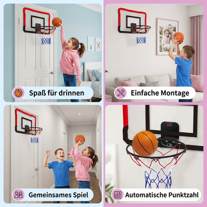Mini Basketballkorb für Kinder – Wand- & Türkorb Set für Zuhause