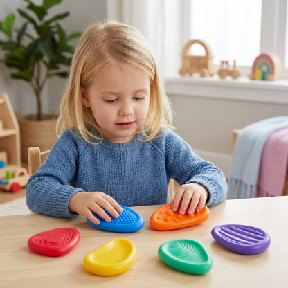 Sensorik Steine für Kinder – Fühlen & Oberflächen entdecken Lernspielzeug