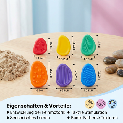Sensorik Steine für Kinder – Fühlen & Oberflächen entdecken Lernspielzeug