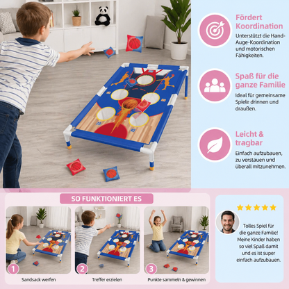 Sandsack Wurfspiel Set – Indoor & Outdoor Familienspiel