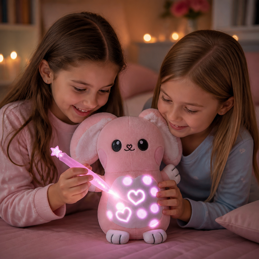 Magisches Kuscheltier mit Leuchtstift – Interaktives Leucht-Plüschtier für Kinder