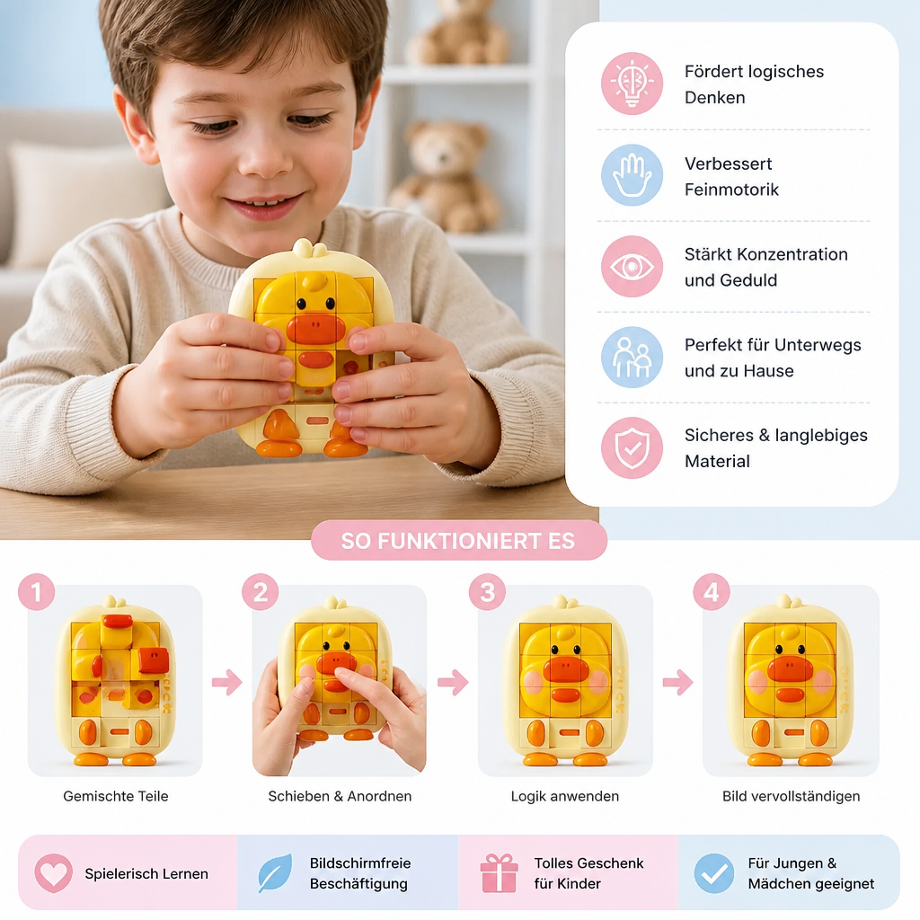 Lernspiel „Tier-Schiebepuzzle“