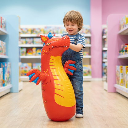 Aufblasbarer Kinder-Boxsack im Tierdesign mit befüllbarer Wasserbasis