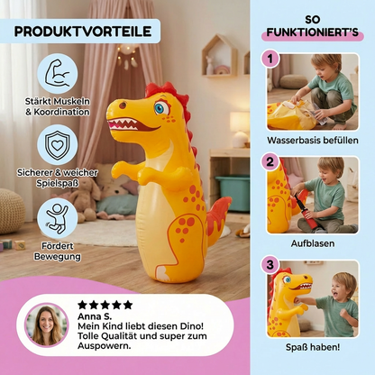 Aufblasbarer Kinder-Boxsack im Tierdesign mit befüllbarer Wasserbasis