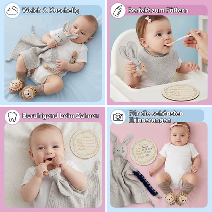 6-Teiliges Neugeborenen Geschenkbox Set  – Baby Erstausstattung