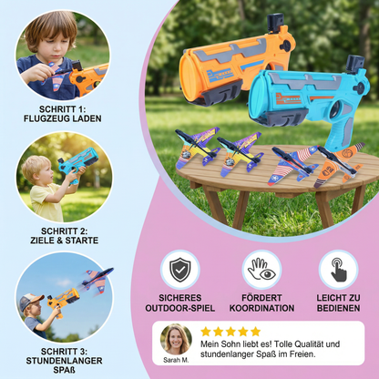 Kinder Flugzeug-Katapult Launcher – Outdoor Flugspiel