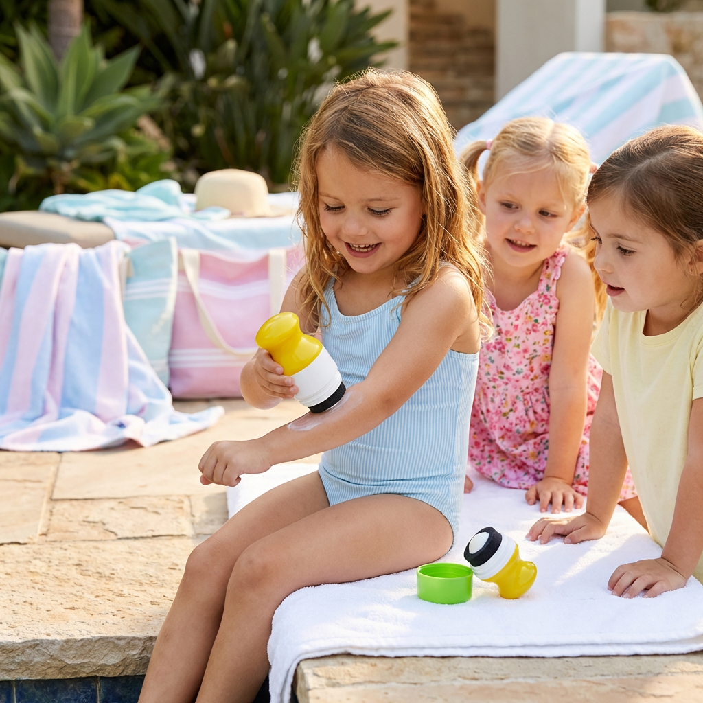 Wiederbefüllbarer Sonnencreme Roller für Kinder – Sauberes & einfaches Auftragen