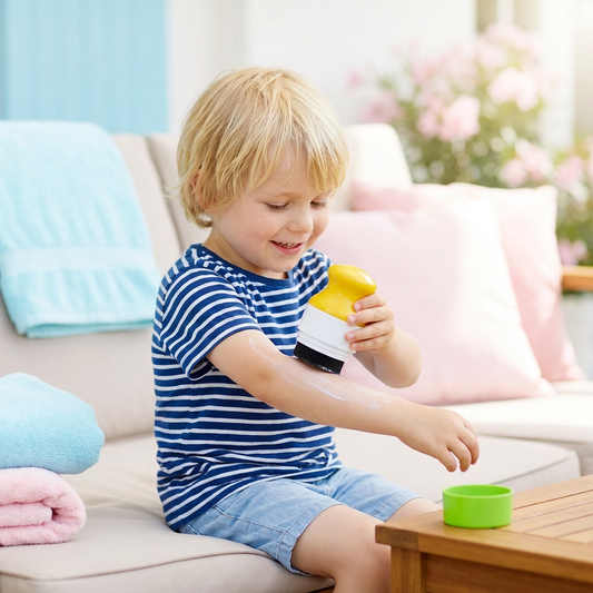 Wiederbefüllbarer Sonnencreme Roller für Kinder – Sauberes & einfaches Auftragen