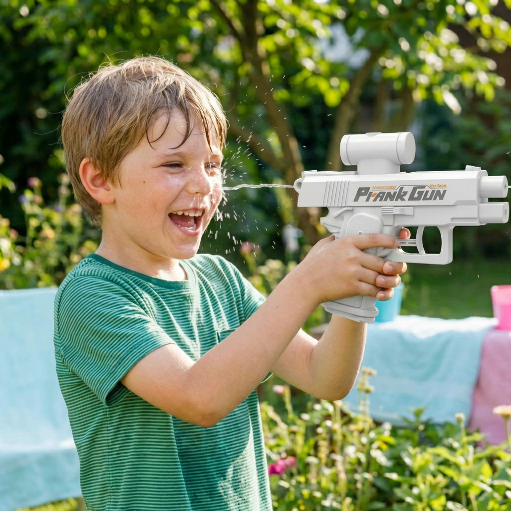 Doppelseitige Streich Wasserpistole für Kinder – Mini Spaß Wasserspielzeug