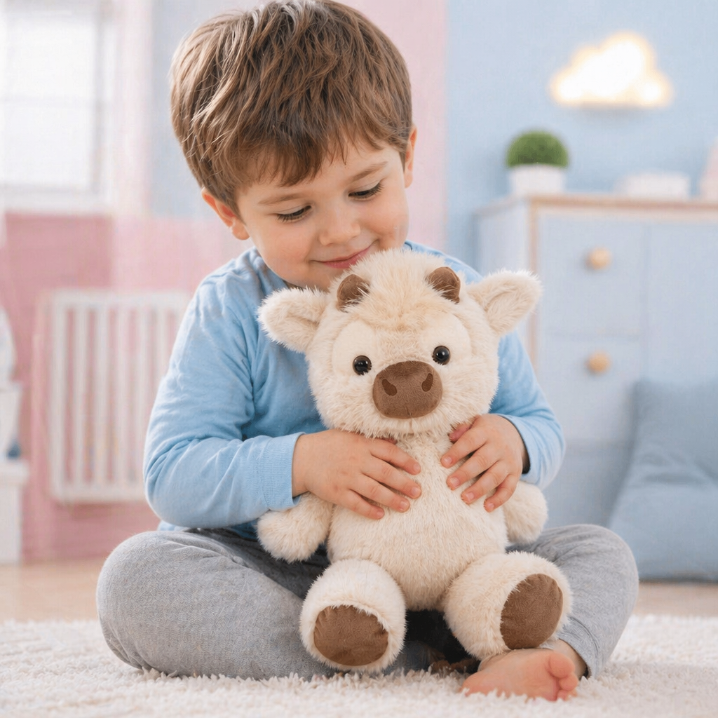 Laufendes Kälbchen - Weiches Cartoon-Plüschtier & Beruhigungshelfer für Kinder