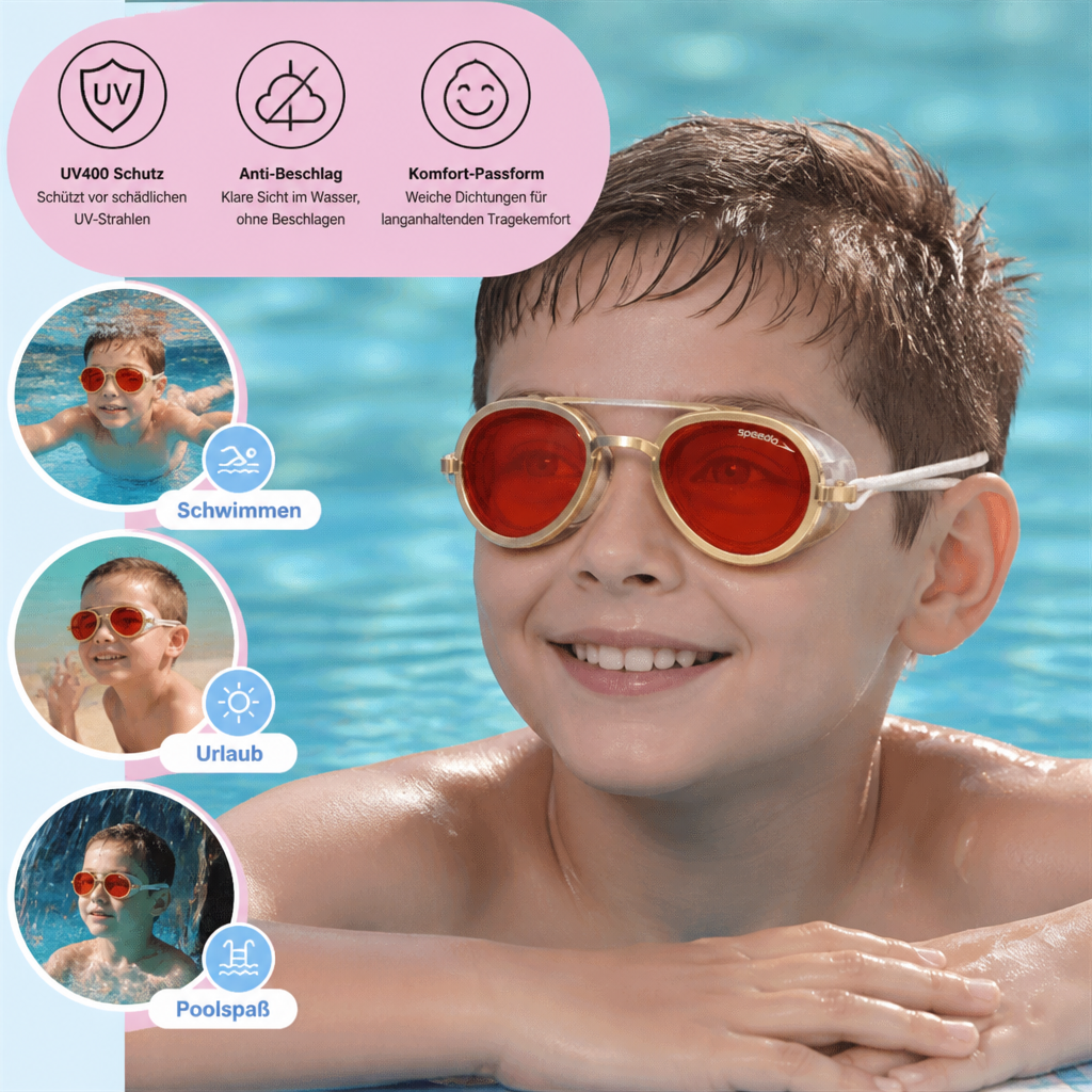 Pro Aviator Schwimmbrille – UV400 Schutz, Anti-Beschlag & Vollflächige Komfort-Passform