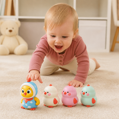 Wackelndes Huhn-Bauchlage-Spielzeug