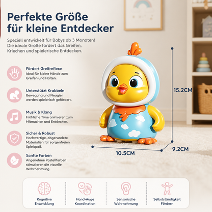 Wackelndes Huhn-Bauchlage-Spielzeug