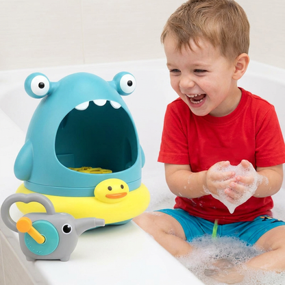 Niedliches Seifenblasen-Badespielzeug für Kinder – Automatischer Schaummacher für Wasser- & Badespaß