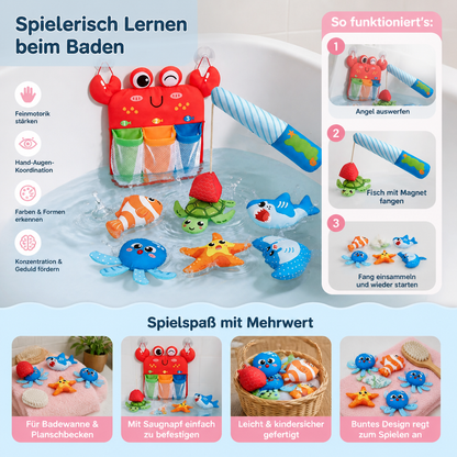 Montessori Magnetisches Angelspiel-Badespielzeug-Set